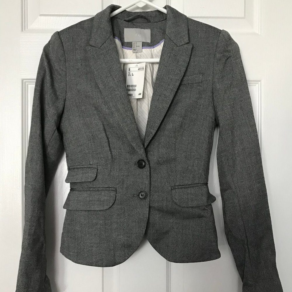 H&M Gray Blazer - New With Tags